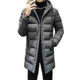 Long Slim-Fit Men's Winter Jacket