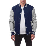 Men's Two-Tone Baseball Jacket